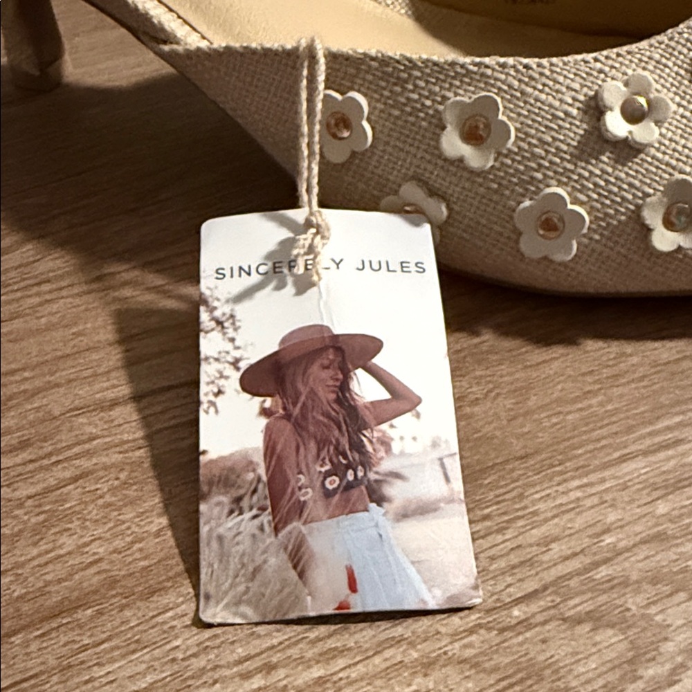 Sincerely Jules Floral Embellished Mules, 8.5, NWT - Picture 8 of 8
